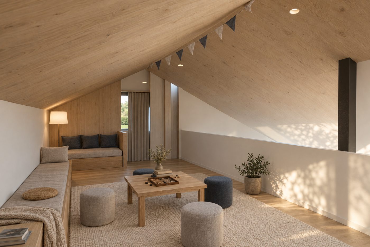 Playroom under the roof